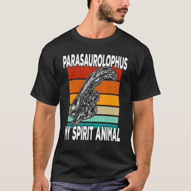 Camiseta Parasaurolophus Is My Spirit Animal  Kids (Frente)