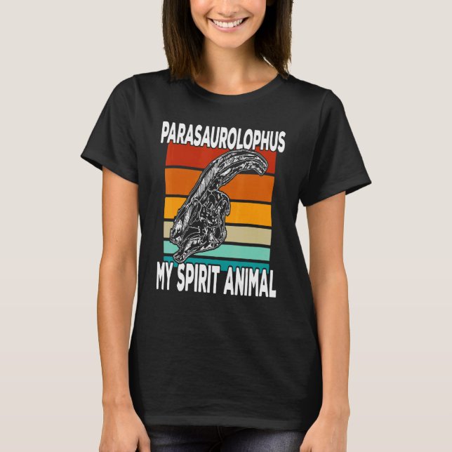 Camiseta Parasaurolophus Is My Spirit Animal  Kids (Frente)