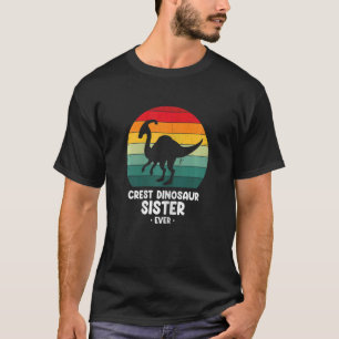 Camiseta Parasaurolophus para a Irmã do Dinossauro do Peito