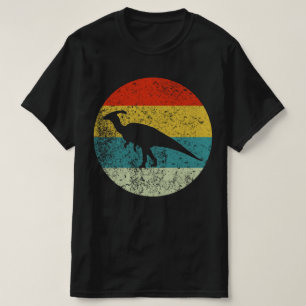 Camiseta parasaurolophus retro vintage silhueta 70s