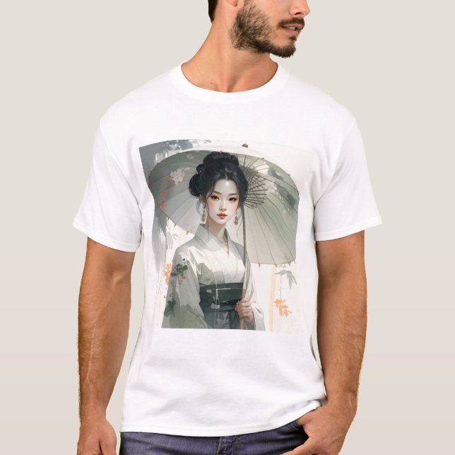 Camiseta Parasol Grace – Traditional Attire in Floral Seren (Frente)