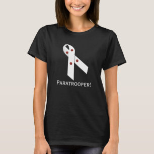 Camiseta Paratireoide  Paraquedista  Fita Branca