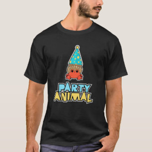 Camiseta Parceiro de Caranguejo Animal Graphic Birthday