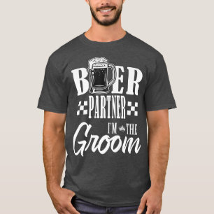 Camiseta Parceiro de Cerveja Eu Sou o Noivo Beba Cervejas F