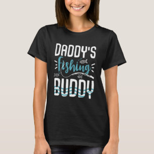 Camiseta Parceiro de pesca do papai Jovem pescador pai meni