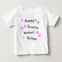 Camiseta Parceiro de Workout Favorito do Mamãe