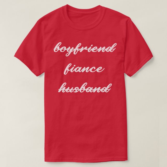 Camiseta Parceiro Desenho Para Noivo Engajado (Frente do Design)