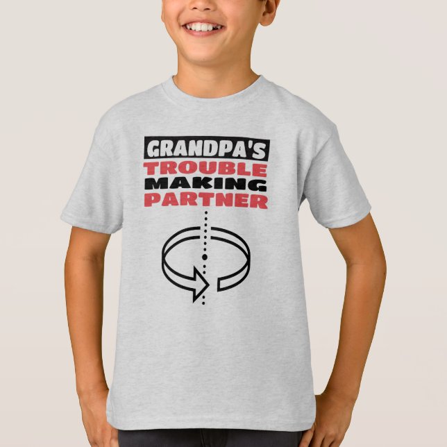 Camiseta Parceiro do vovô - Crianças sem contatoCamisaSoftT (Frente)