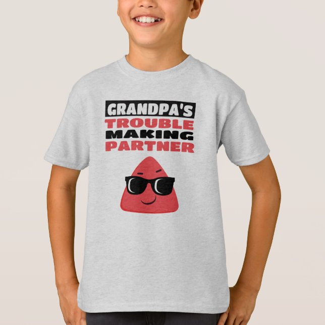 Camiseta Parceiro do vovô - Crianças sem contatoCamisaSoftT (Frente)