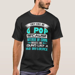 Camiseta Parceiro Pop Do Mens G Pop G Em Crime