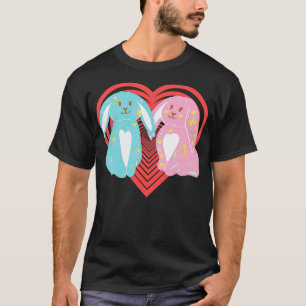 Camiseta Parceiros coelhinhos bonitos e páscoas
