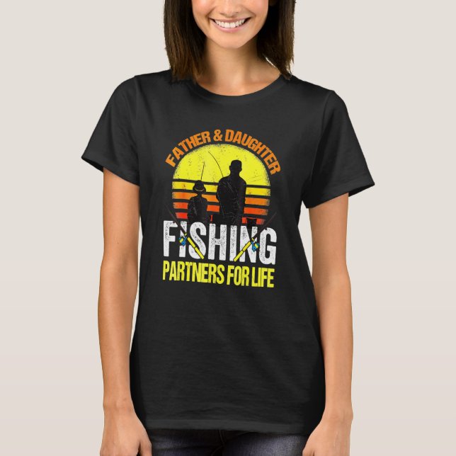 Camiseta Parceiros Da Pesca Do Pescador E Do Pai (Frente)