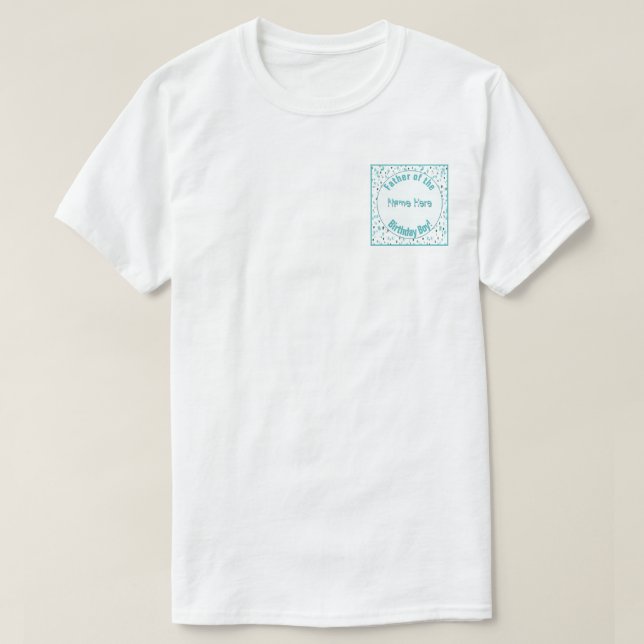 Camiseta Parceiros de Aniversário da Apresentação de Cores  (Frente do Design)