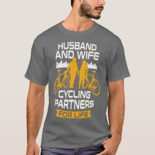 Camiseta Parceiros De Ciclagem De Hus E Esposa Para A Vida