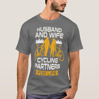 Camiseta Parceiros De Ciclagem De Hus E Esposa Para A Vida