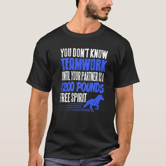 Camiseta Parceiros de Corrida de Cavalos A 1200 Libras Espí (Frente)