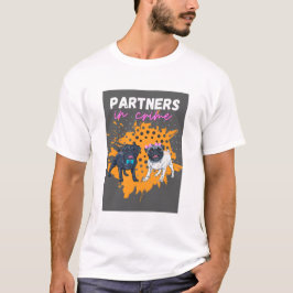 Camiseta parceiros de crime cães