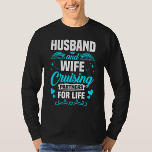 Camiseta Parceiros de Cruzeiro Marido e Mulher para Viagem 