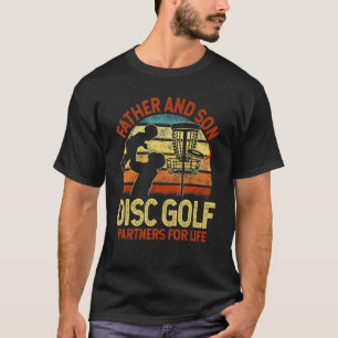 Camiseta Parceiros De Golf De Pai E De Disco Da Vintage Ret