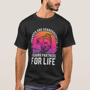 Camiseta Parceiros De Pesca Do Avô E Da Avô Para O Lif