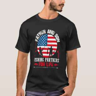 Camiseta Parceiros De Pesca Do Pai E Do Filho Para A Vida
