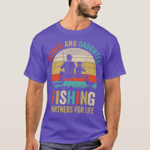 Camiseta Parceiros De Pesca pai E Filha Para Pescadores De 