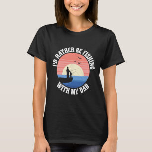 Camiseta Parceiros de Pesca Pai Pai Filha Pescador Filha