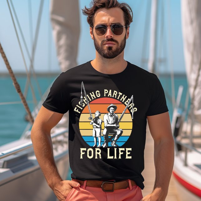Camiseta Parceiros de Pesca para Camiseiros de Vida (Criador carregado)