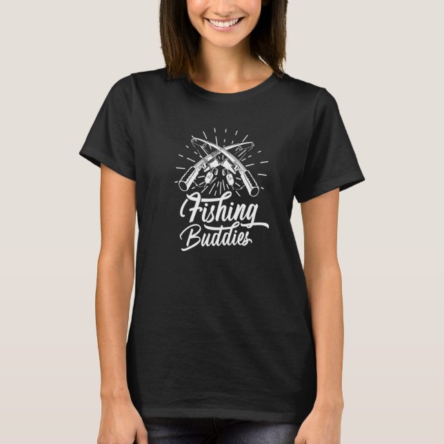 Camiseta Parceiros de Pesca Parceiro Pescador de Peixes Pes (Frente)