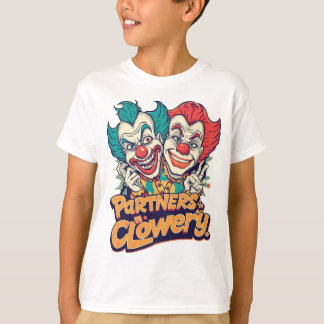 Camiseta Parceiros na Clowery (Piada de Palhaço Divertida)
