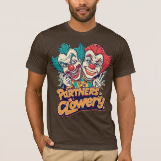Camiseta Parceiros na Clowery (Piada de Palhaço Divertida)