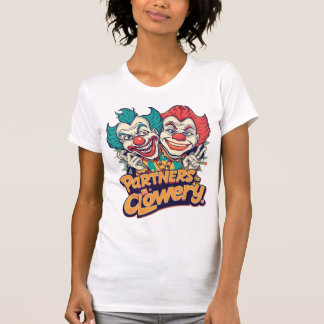 Camiseta Parceiros na Clowery (Piada de Palhaço Divertida)