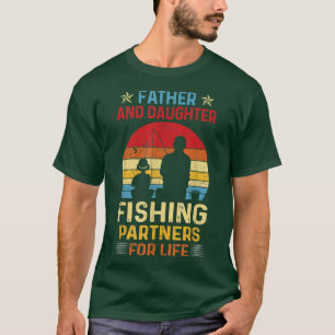 Camiseta Parceiros pais E Filhos Para Pais De Pesca Da Vida