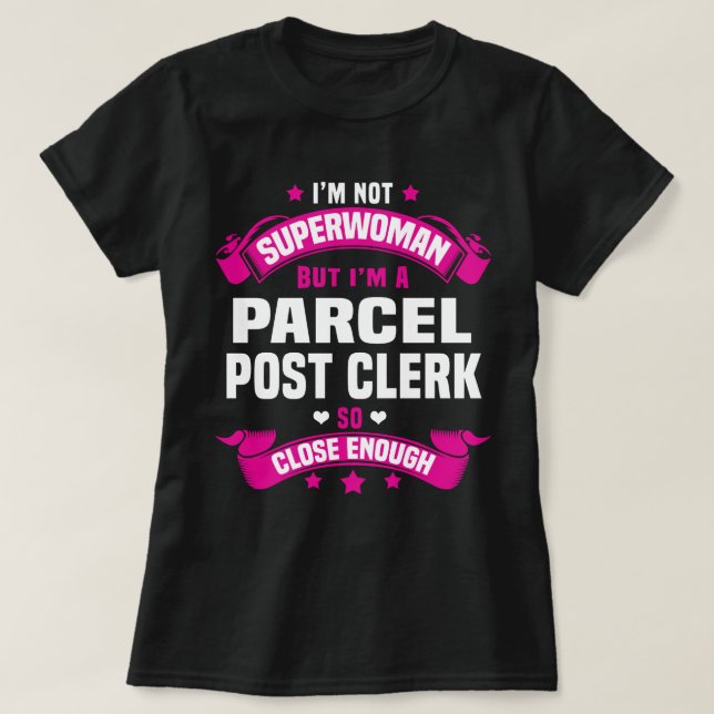 Camiseta Parcel Posto Clerk (Frente do Design)