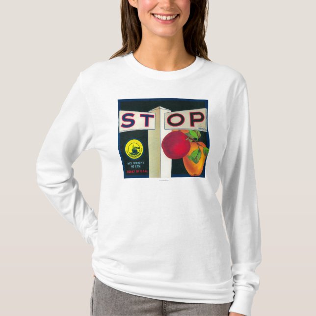 Camiseta Pare a caixa LabelCutler de Apple, CA (Frente)