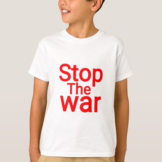 CAMISETA PARE A GUERRA. ASSINAR A PAZ (Frente)
