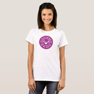 Camiseta Pare a guerra em minha cremalheira - consciência