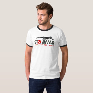 Camiseta Pare a Guerra (modo LT)   Ringer Masculino
