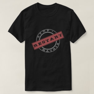 Camiseta Pare a matriz - reinício - erro de sistema - idad