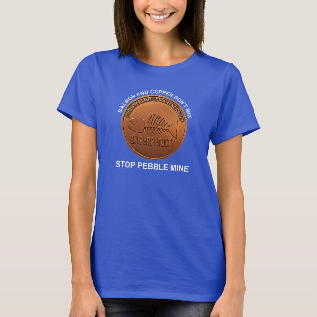 Camiseta Pare a Mina Pebble - Moeda da Mina Pebble (Frente)