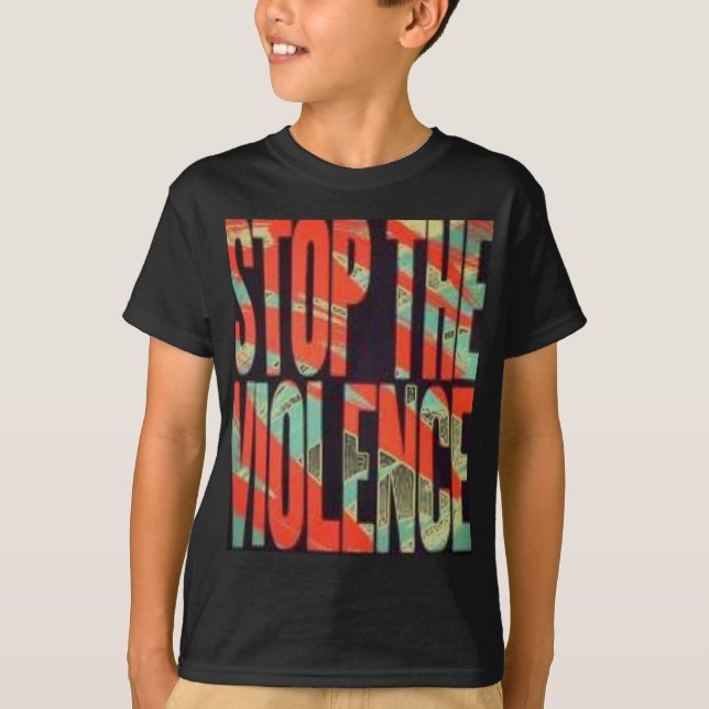Camiseta Pare a violência 4*U*2*N*V (Frente)