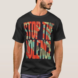 Camiseta Pare a violência 4u2nv