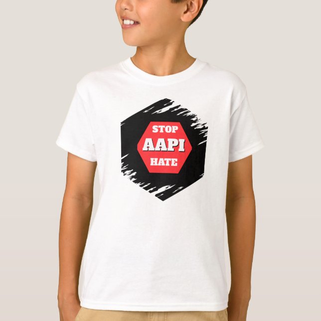 Camiseta Pare com o Ódio à AAPI  (Frente)