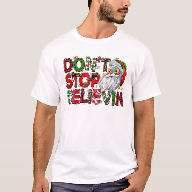 Camiseta Pare de acreditar no Papai Noel Buffalo (Frente)