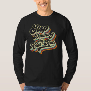 Camiseta Pare de Beber as Notícias da Mídia Kool Aid Msm La