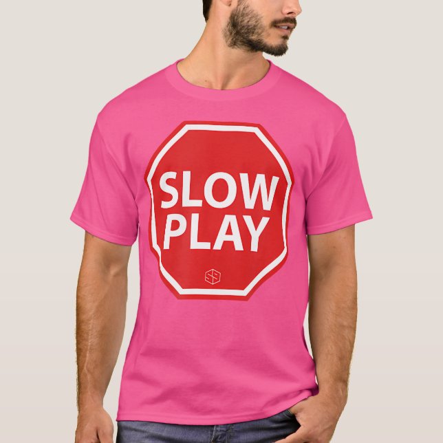Camiseta Pare De Brincar Devagar O Humor De Golfe Dos Homen (Frente)