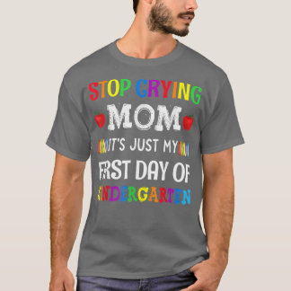 Camiseta Pare De Chorar Mãe É Meu Primeiro Dia De Idiota