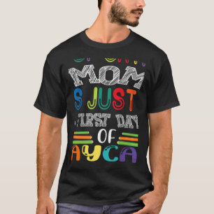 Camiseta Pare de chorar mãe É só meu primeiro dia de creche