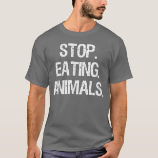 Camiseta Pare de Comer Amigos Veganos Vegetarianos Animais