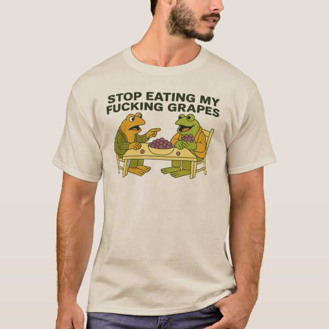 Camiseta Pare de comer minhas malditas uvas (Frente)
